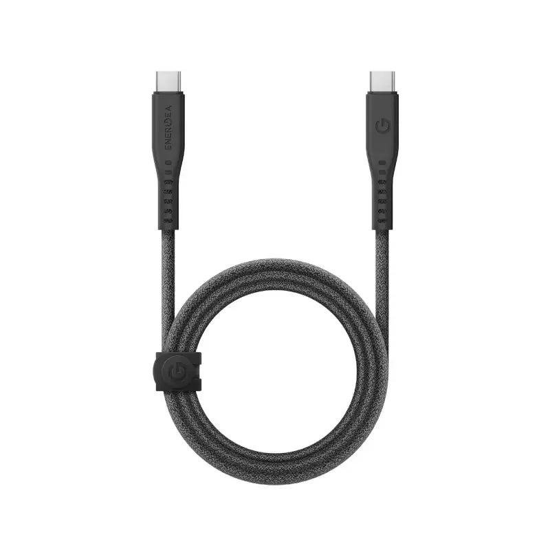 Energea Flow Usb-C To Usb-C Cable 1.5M - Black - Tashqila Energea Flow Usb-C To Usb-C Cable 1.5M - Black - Tashqila